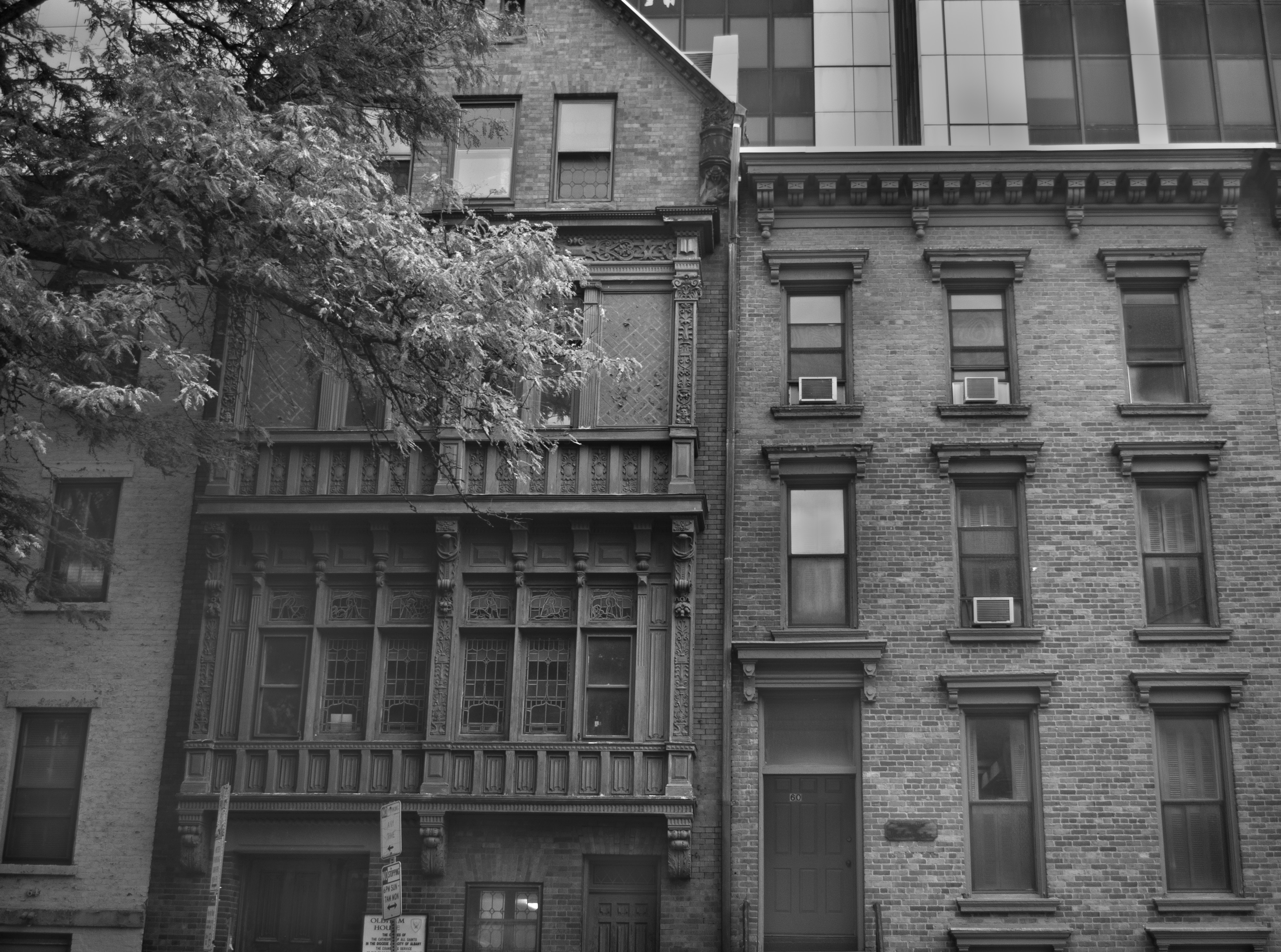 Black and white building photograph by Emily Taylor