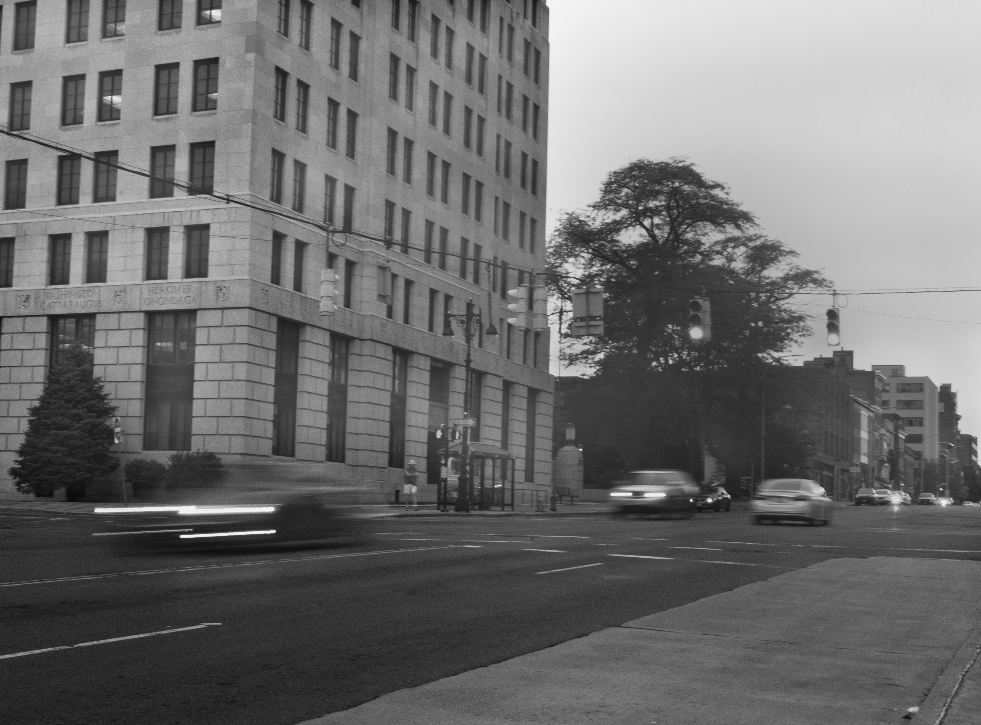 Black and white street photograph by Emily Taylor